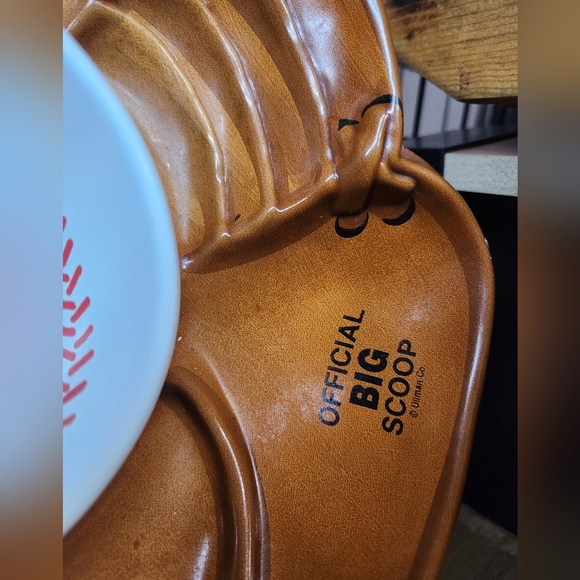 Vintage Rawlings Baseball Glove Snack Bowls Chips And Dip Bowls - Picture 4 of 6